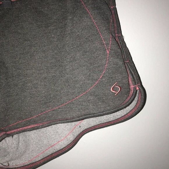 Moving Comfort‎ Athletic Shorts Drawstring Size Medium Grey Pink - Picture 4 of 7